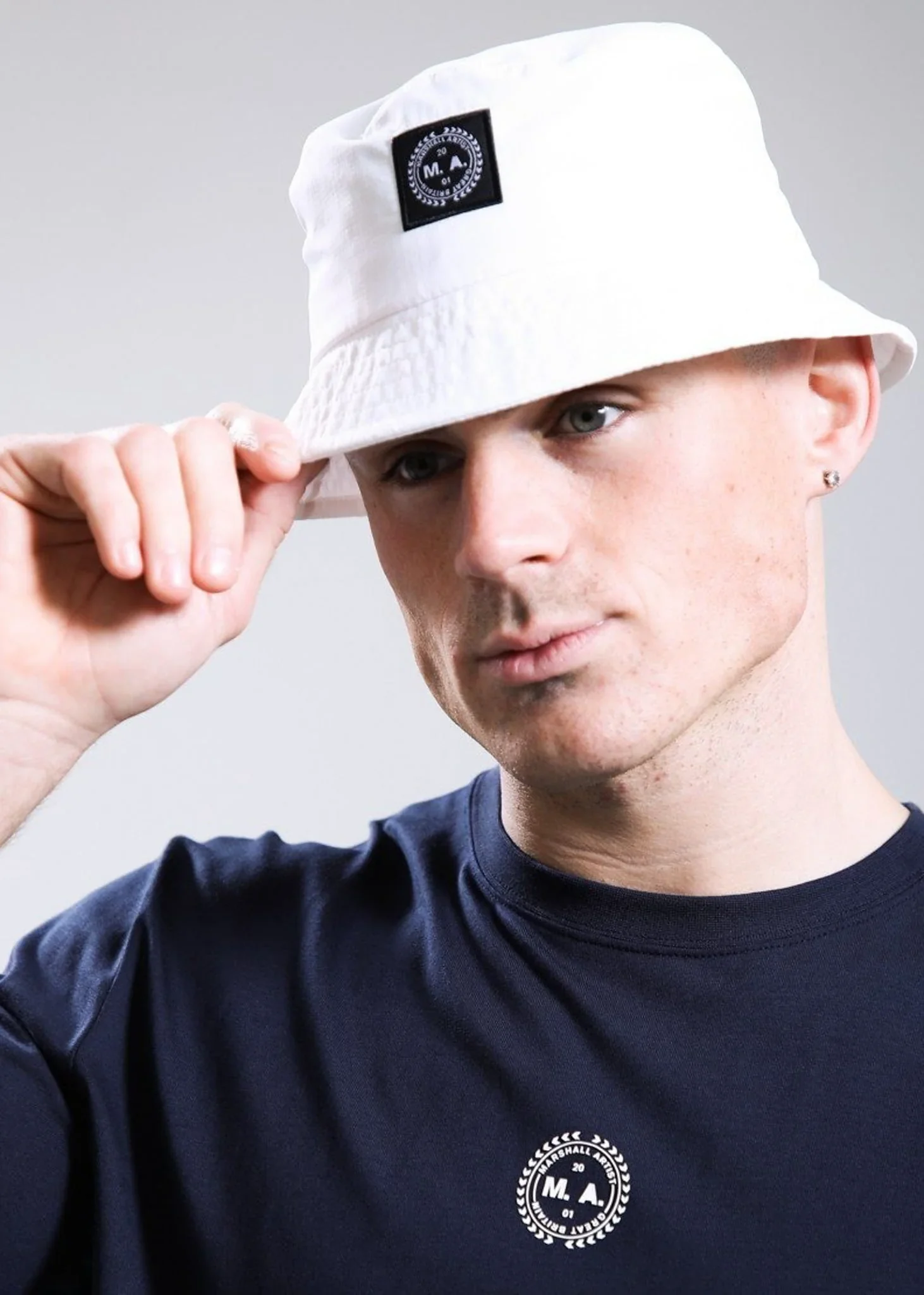 Ripstop bucket hat - white