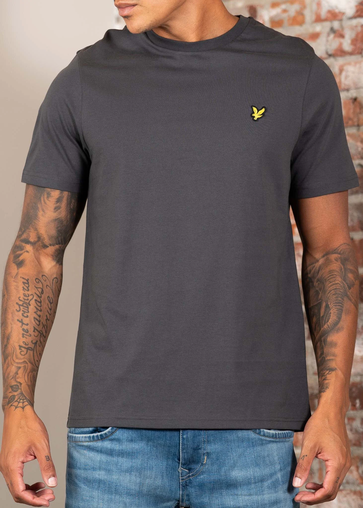 Plain t-shirt - gunmetal