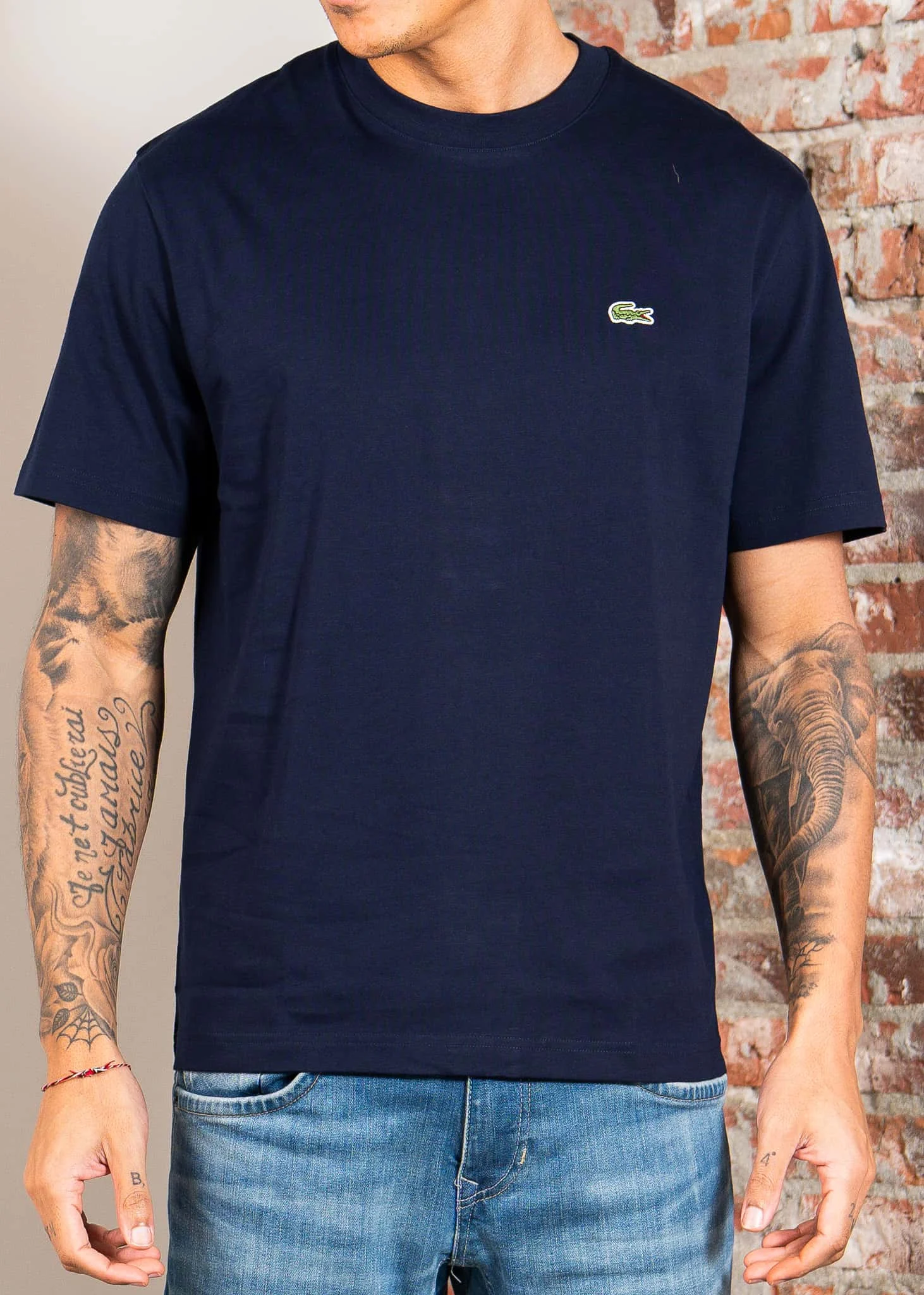Men tee shirt - navy blue