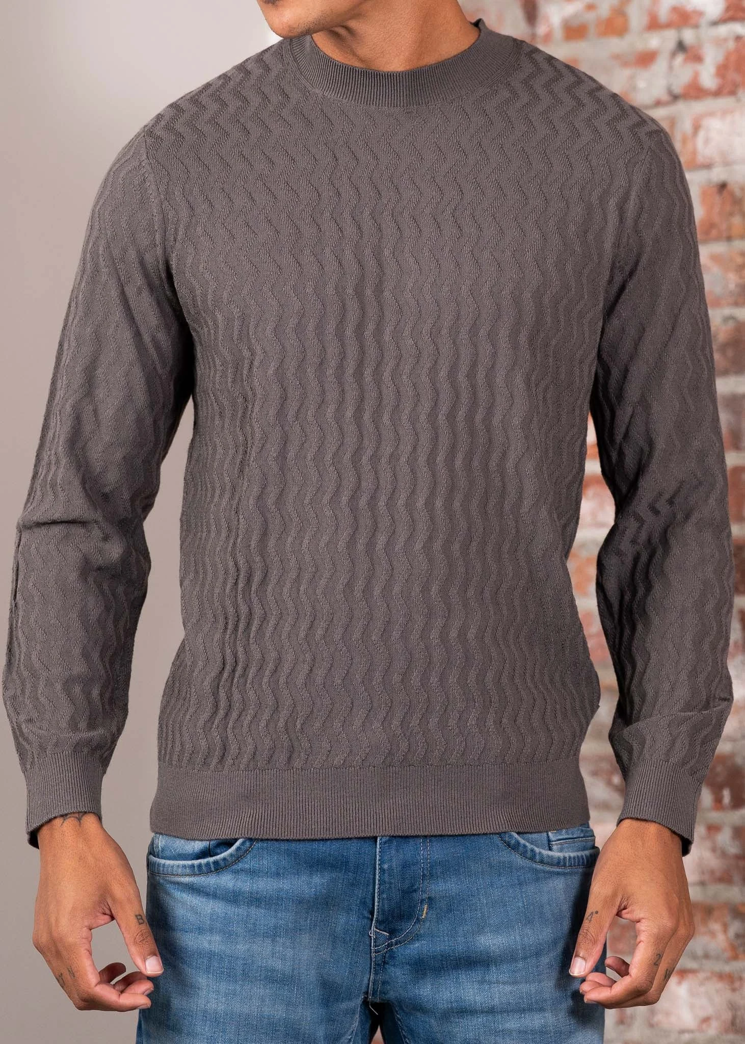 Pullover - dark gull