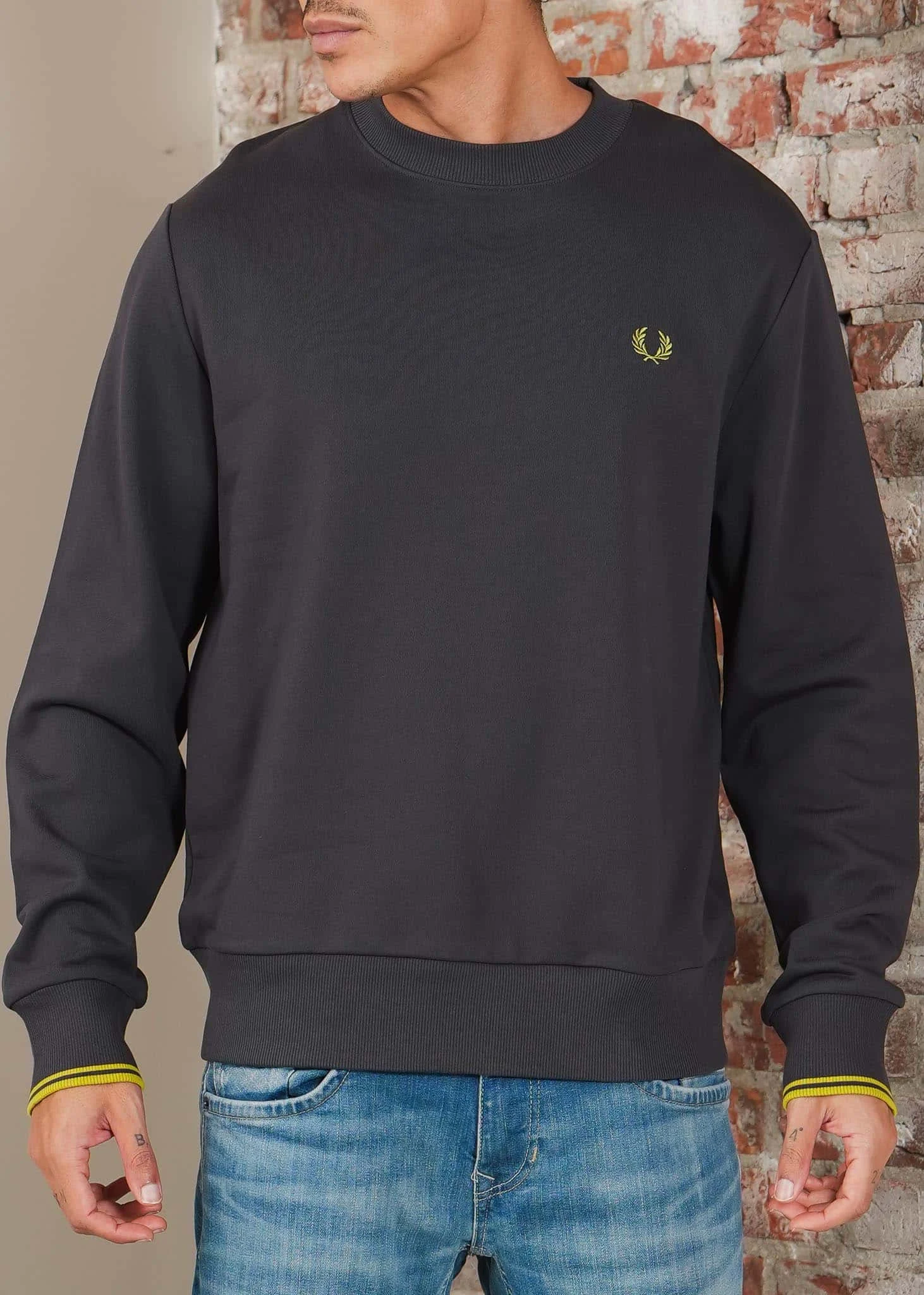 Crew neck sweatshirt - Anchor Grey Tennis Blue