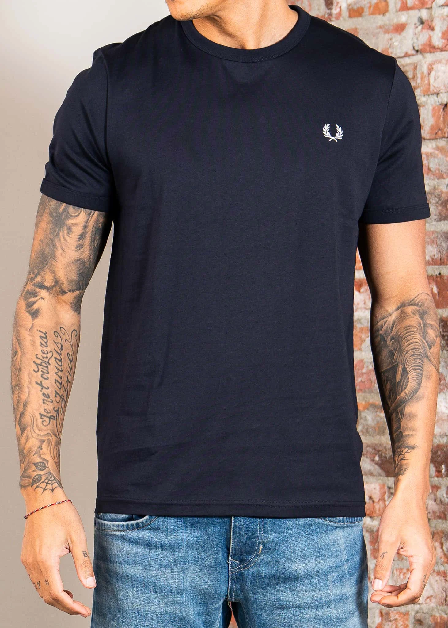 Ringer t-shirt - navy
