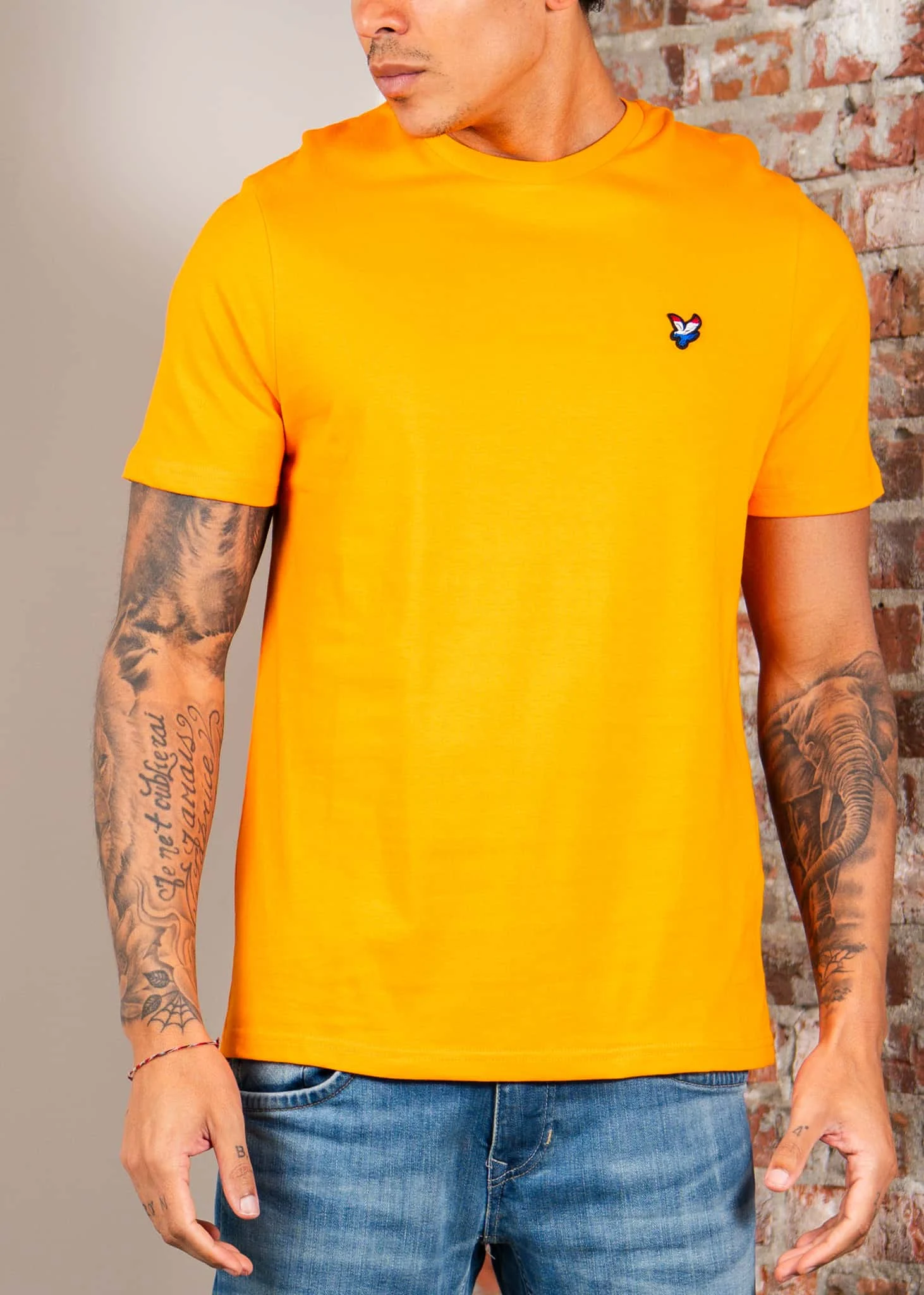 Flag Eagle T-Shirt - Bright orange