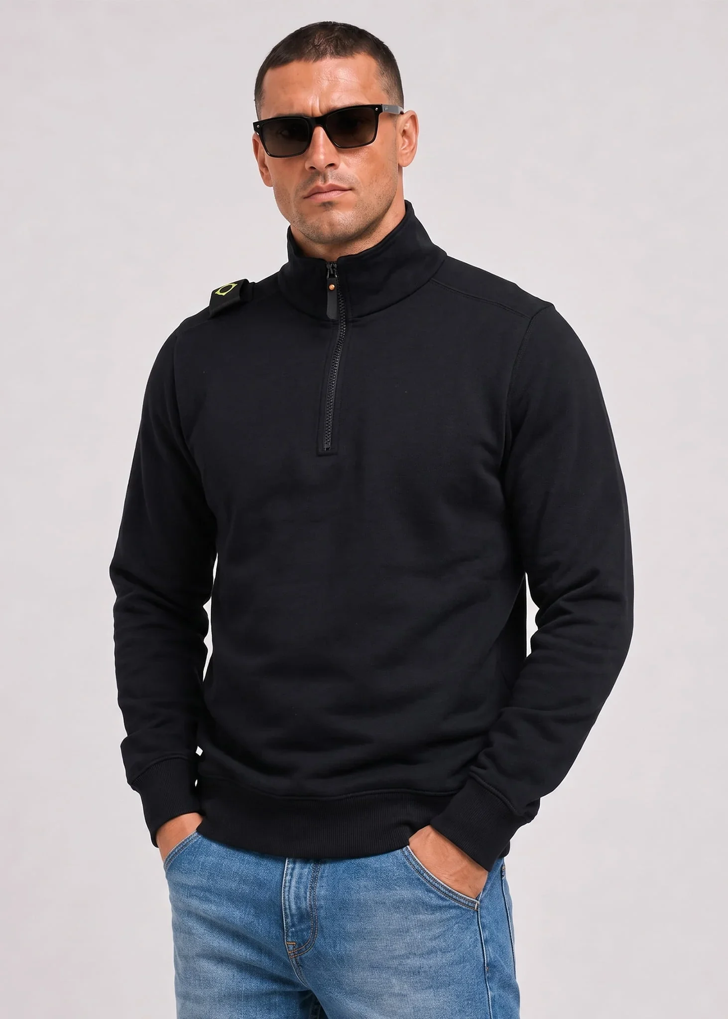 Training quarter zip sweatshirt - black