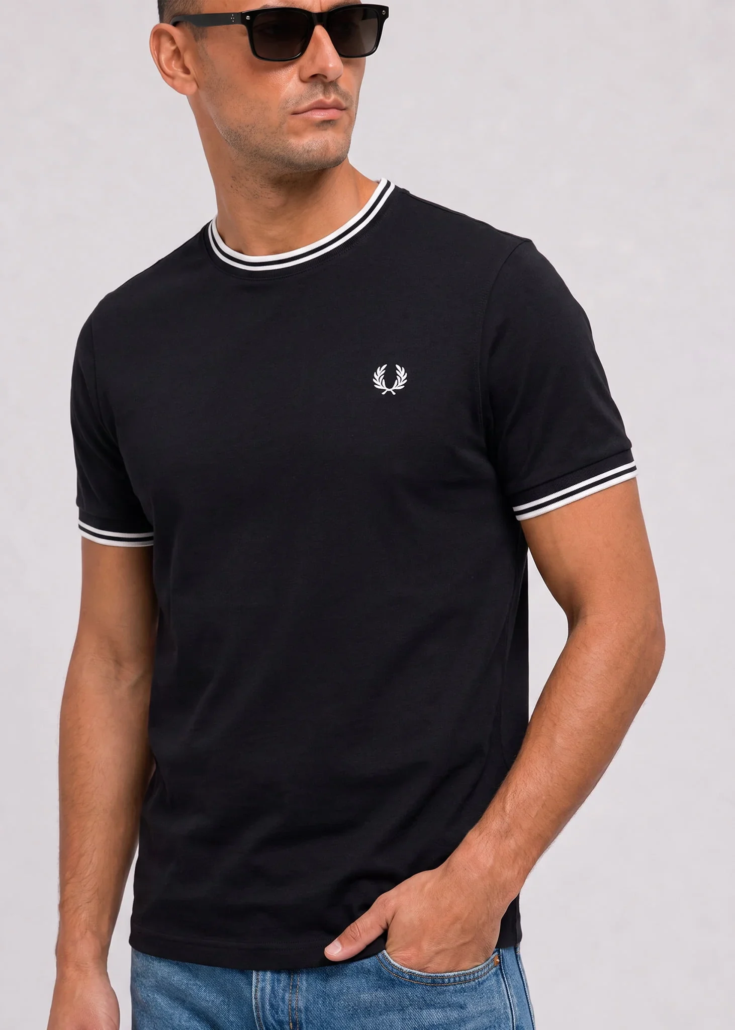 Twin tipped t-shirt - black