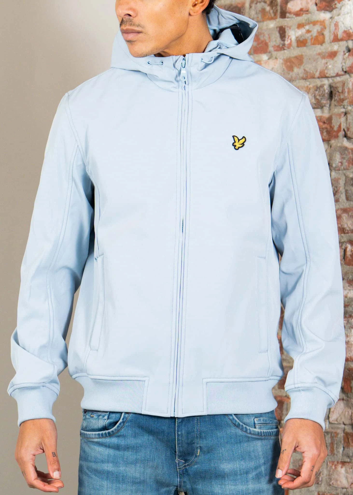 Mesh back softshell jacket - opal blue