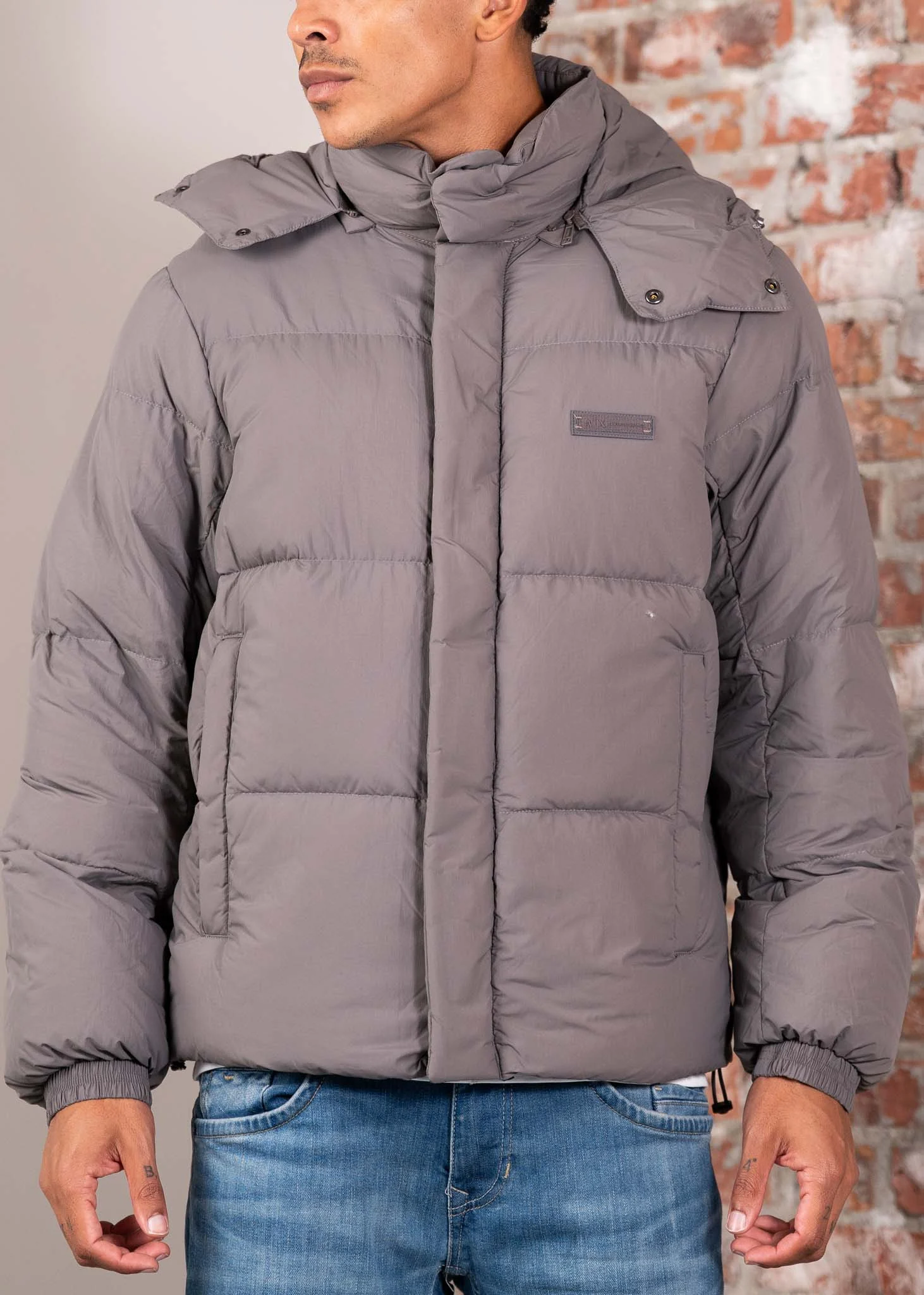 Down jacket - dark gull gray