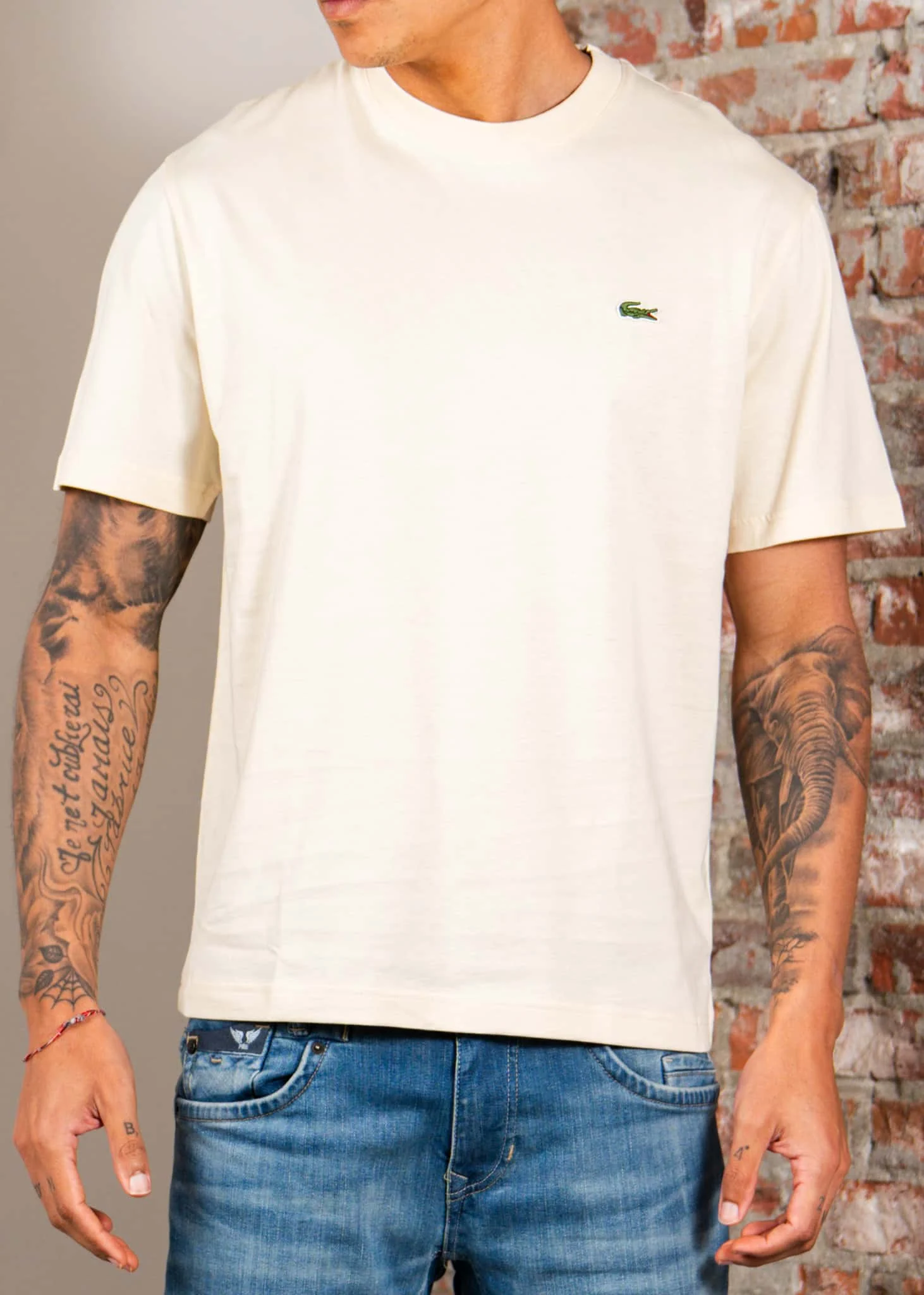 Cotton t-shirt - naturel clair