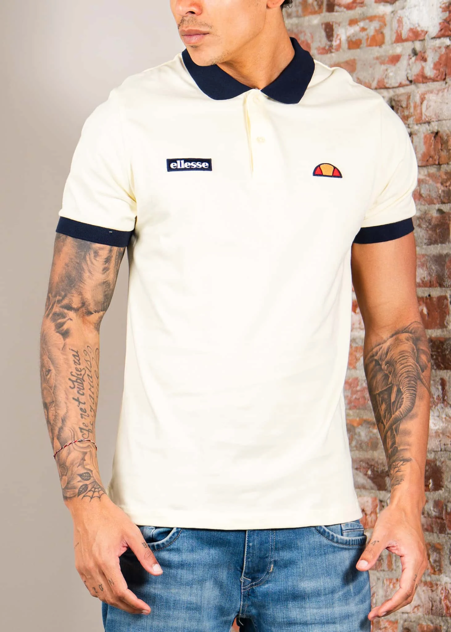 Lessepsia polo - light yellow navy