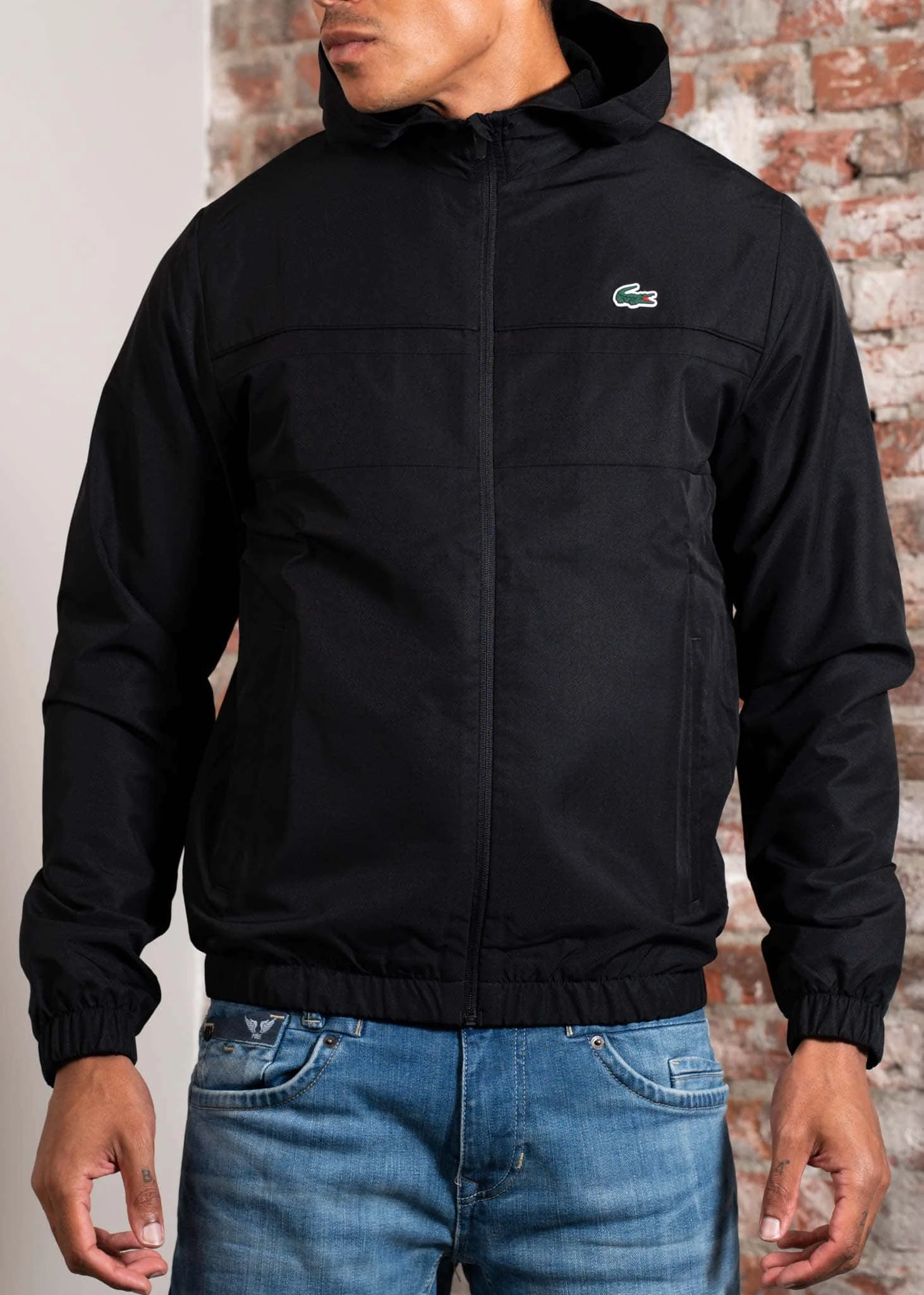 Lacoste Jacket windrunner - black