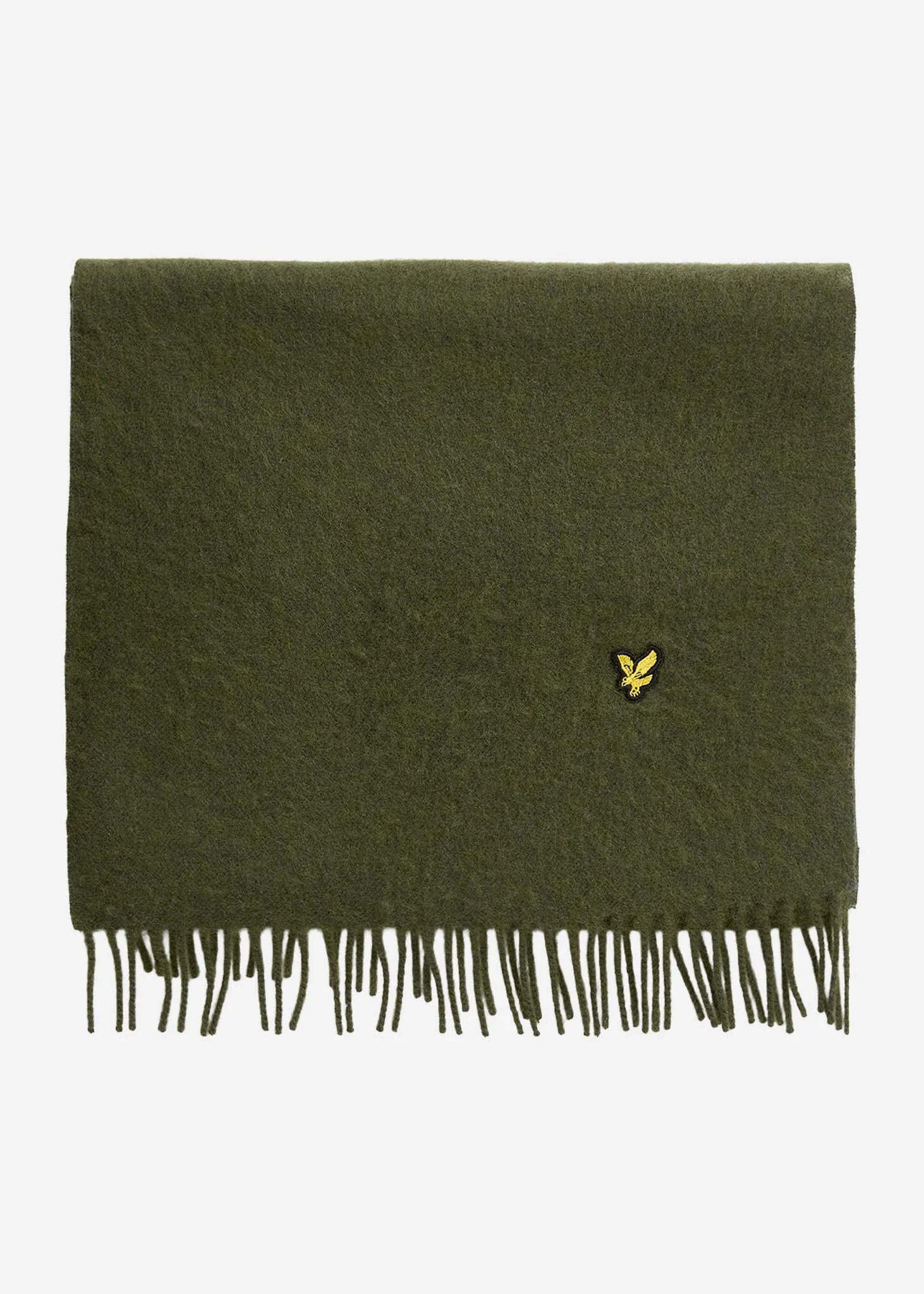 Plain lambswool scarf - deep depths