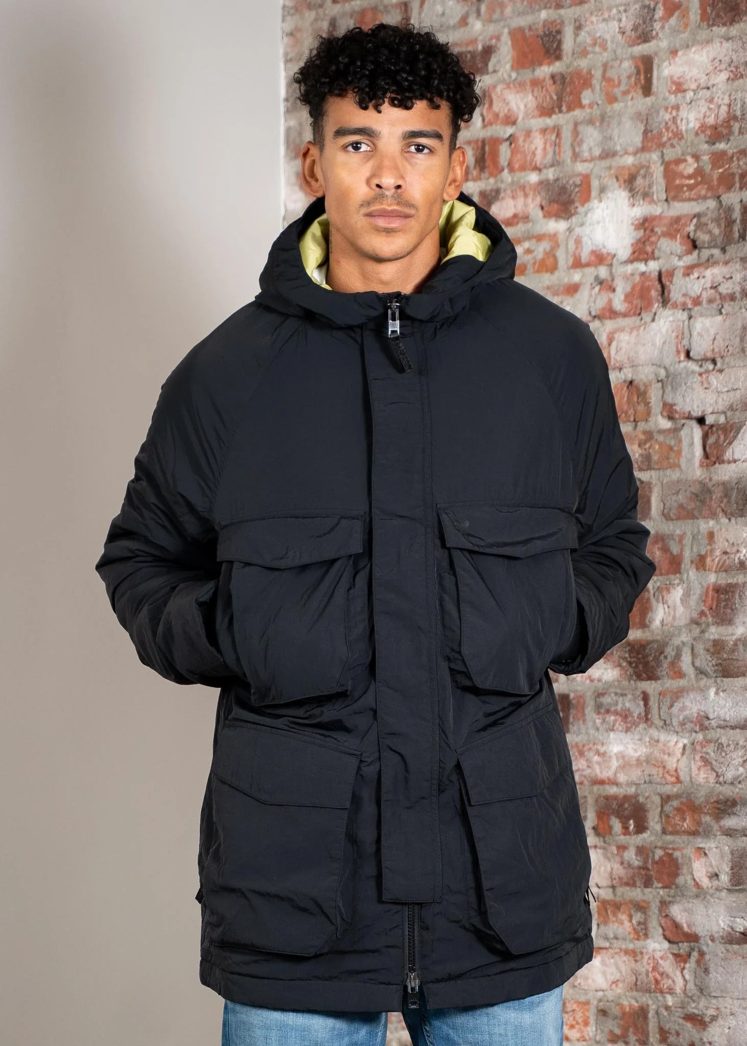 Tactical wadded parka - black ice