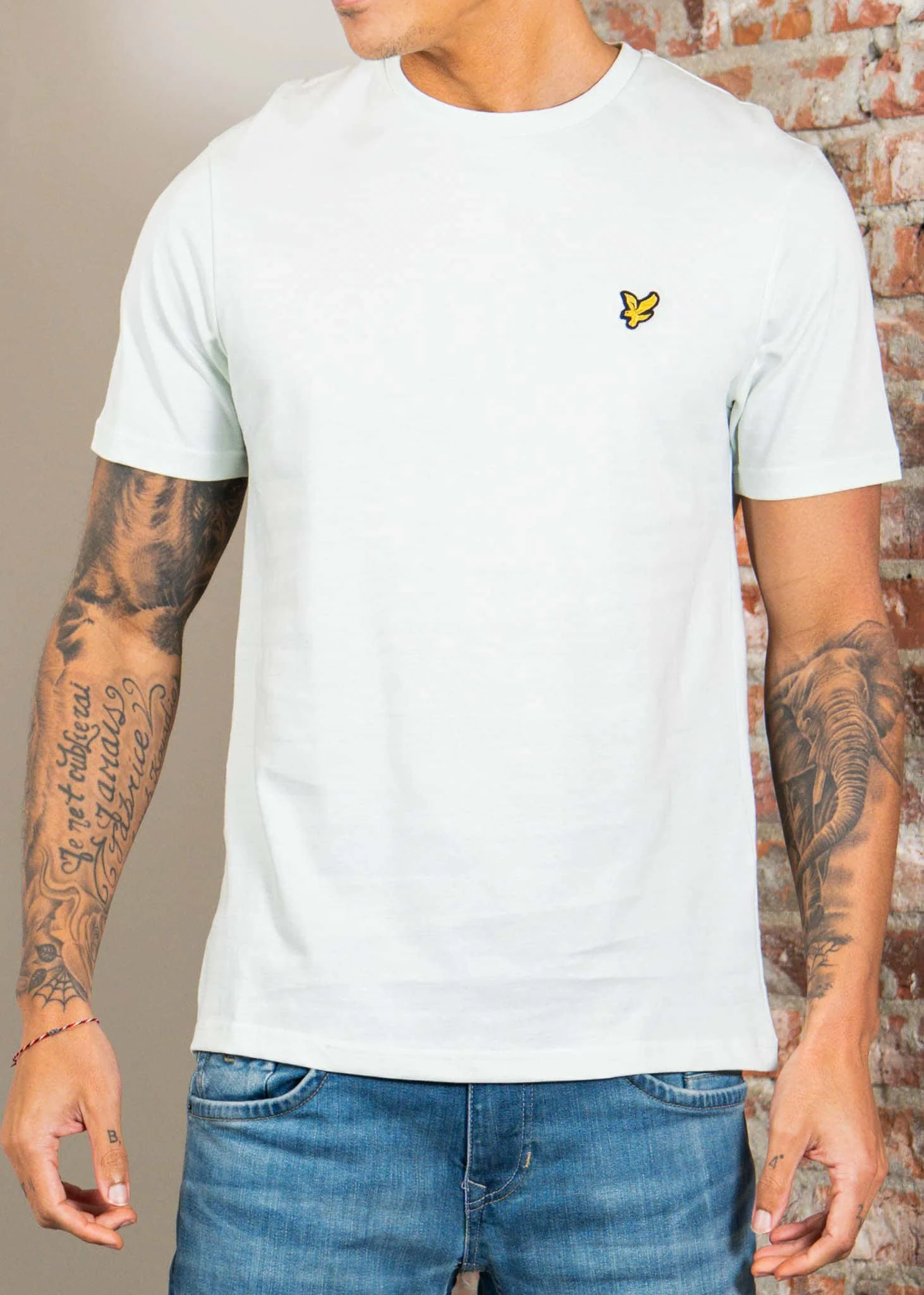 Plain t-shirt - opal blue