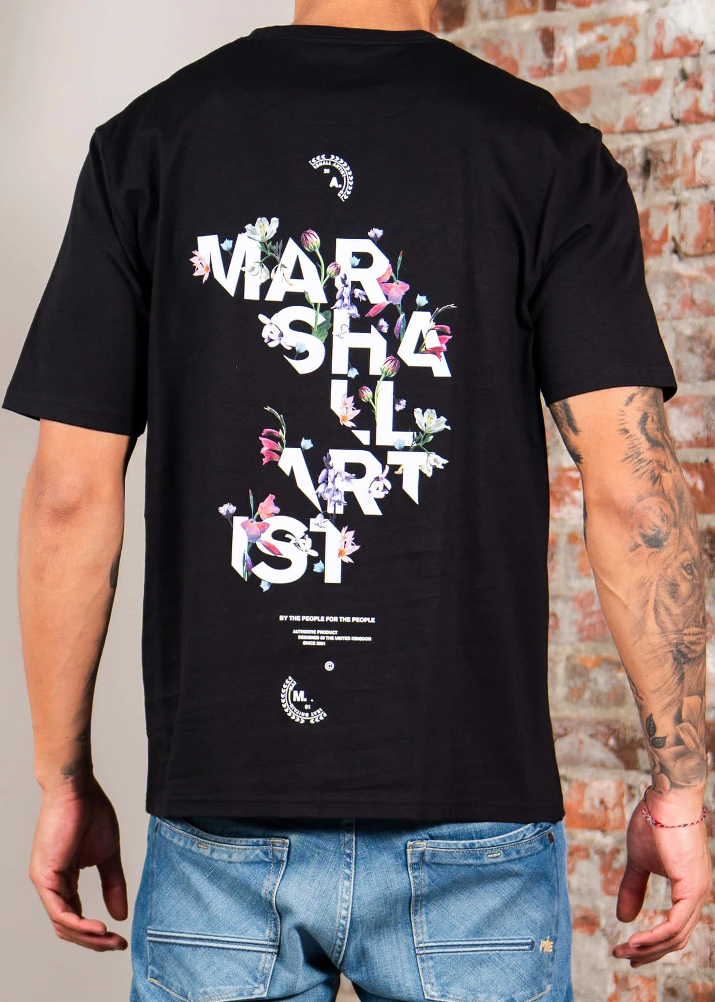 Renaissance t-shirt back print t-shirt - black