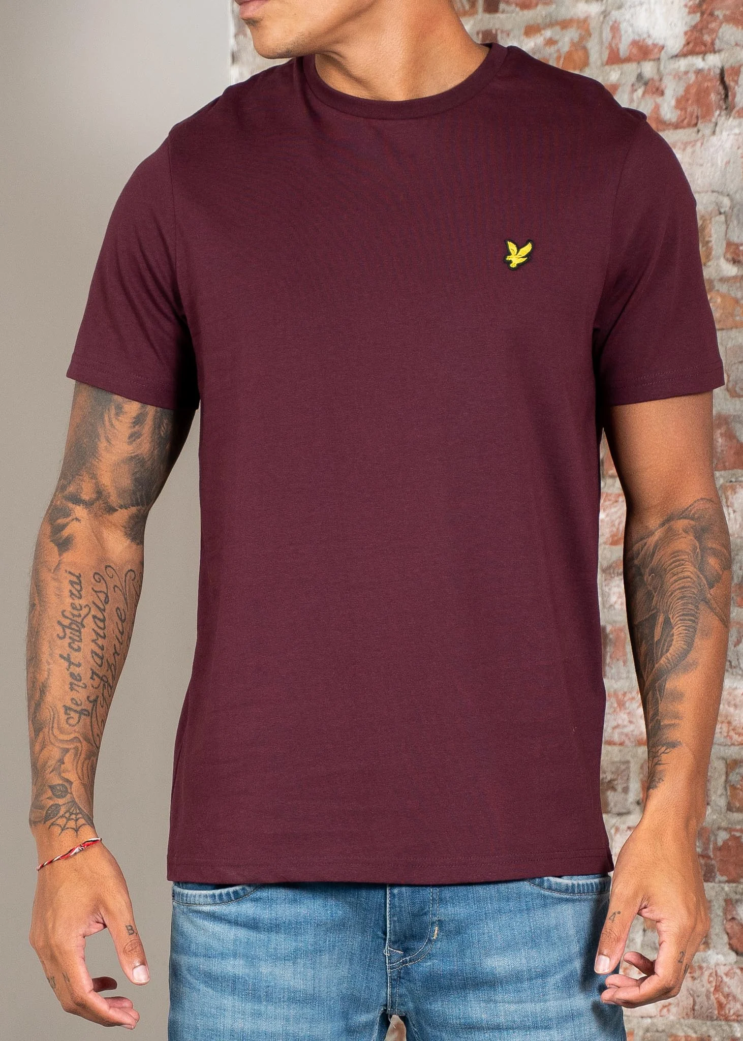 Plain t-shirt - burgundy